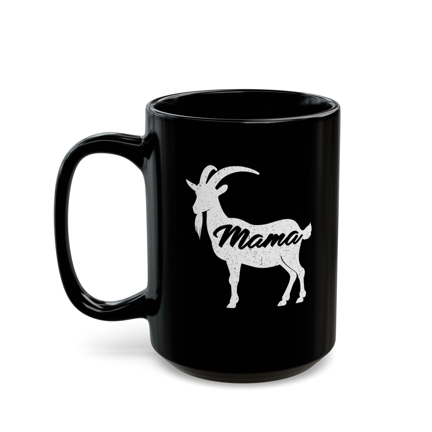 Funny Goat Mama Black Mug - Perfect Gift for Mothers and Animal Lovers