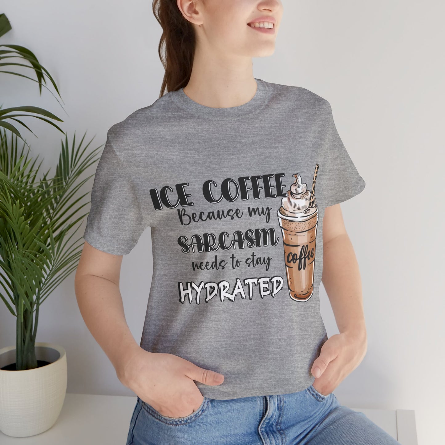 Humorous Ice Coffee T-Shirt - Perfect for Coffee Lovers