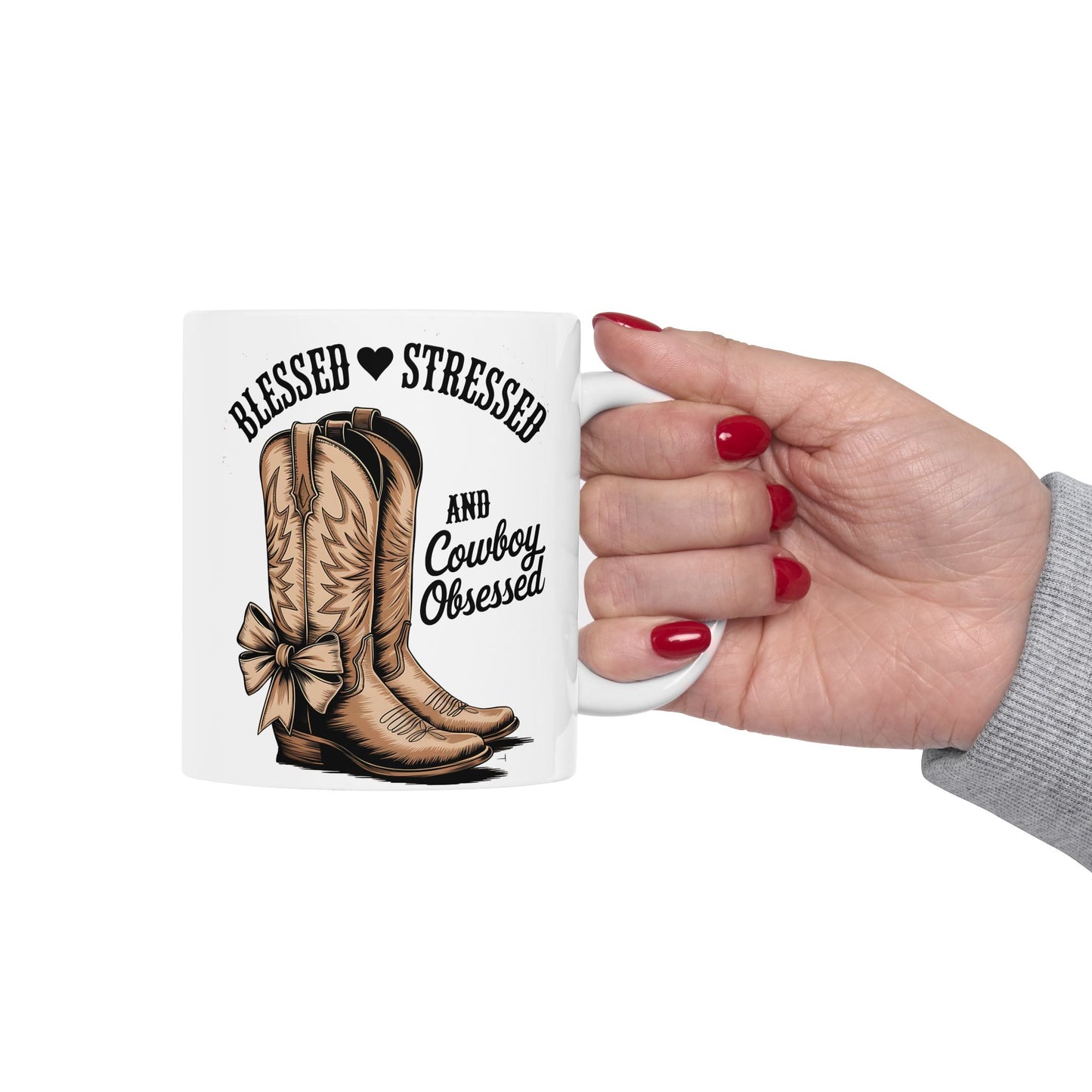 Blessed Cowboy Obsessed Ceramic Mug - 11oz & 15oz