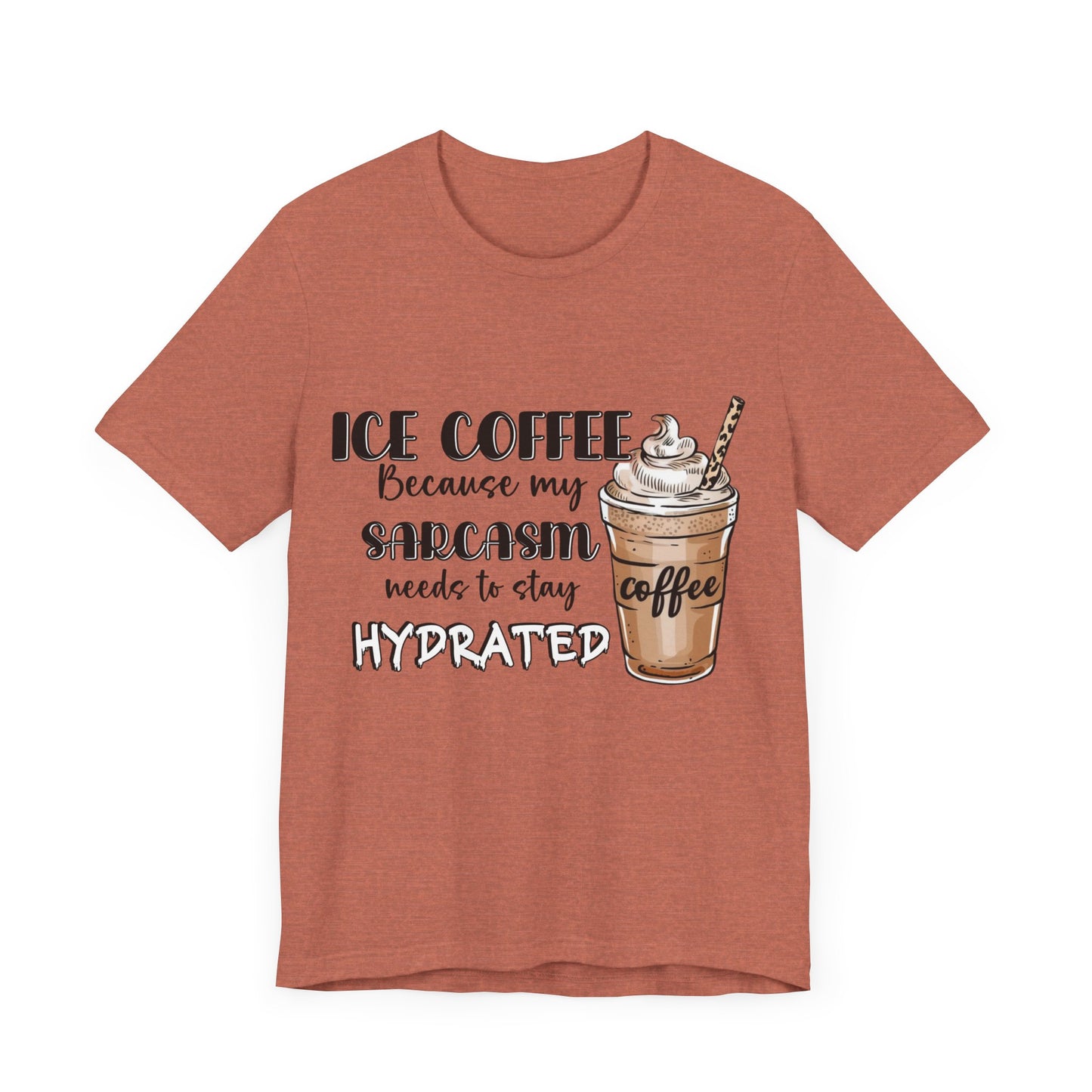 Humorous Ice Coffee T-Shirt - Perfect for Coffee Lovers