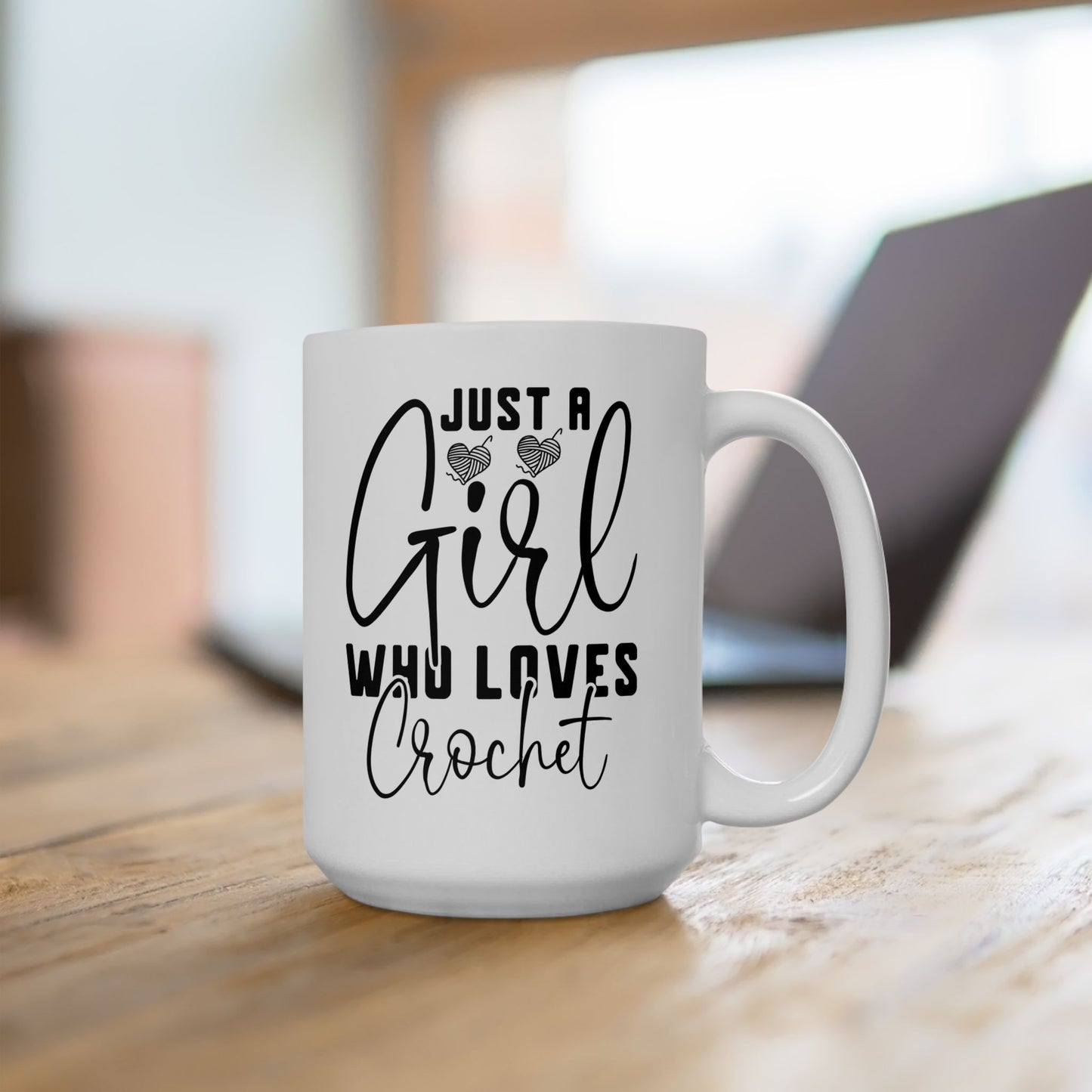 Just A Girl Who Loes Crochet Ceramic Mug, (11oz, 15oz)