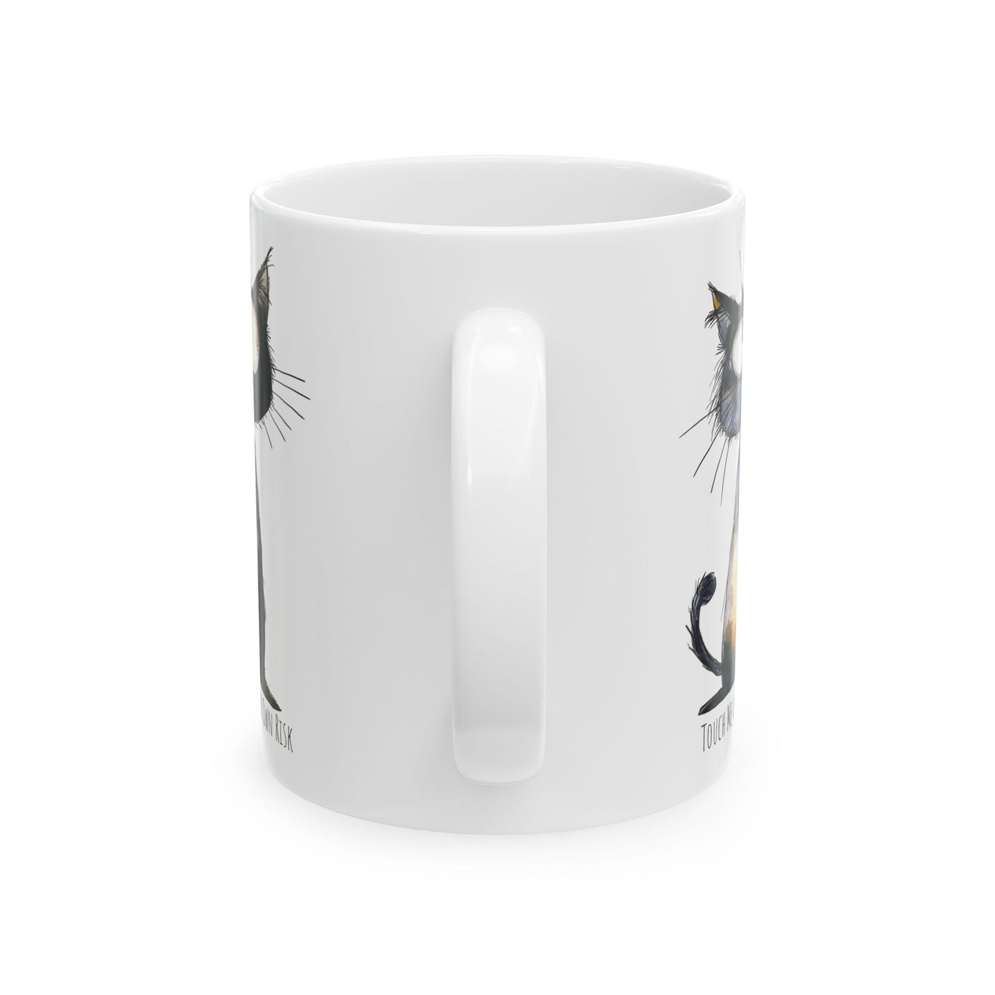 Ceramic Mug - Grumpy Cat Touch Me at Your Own Risk (11oz, 15oz)