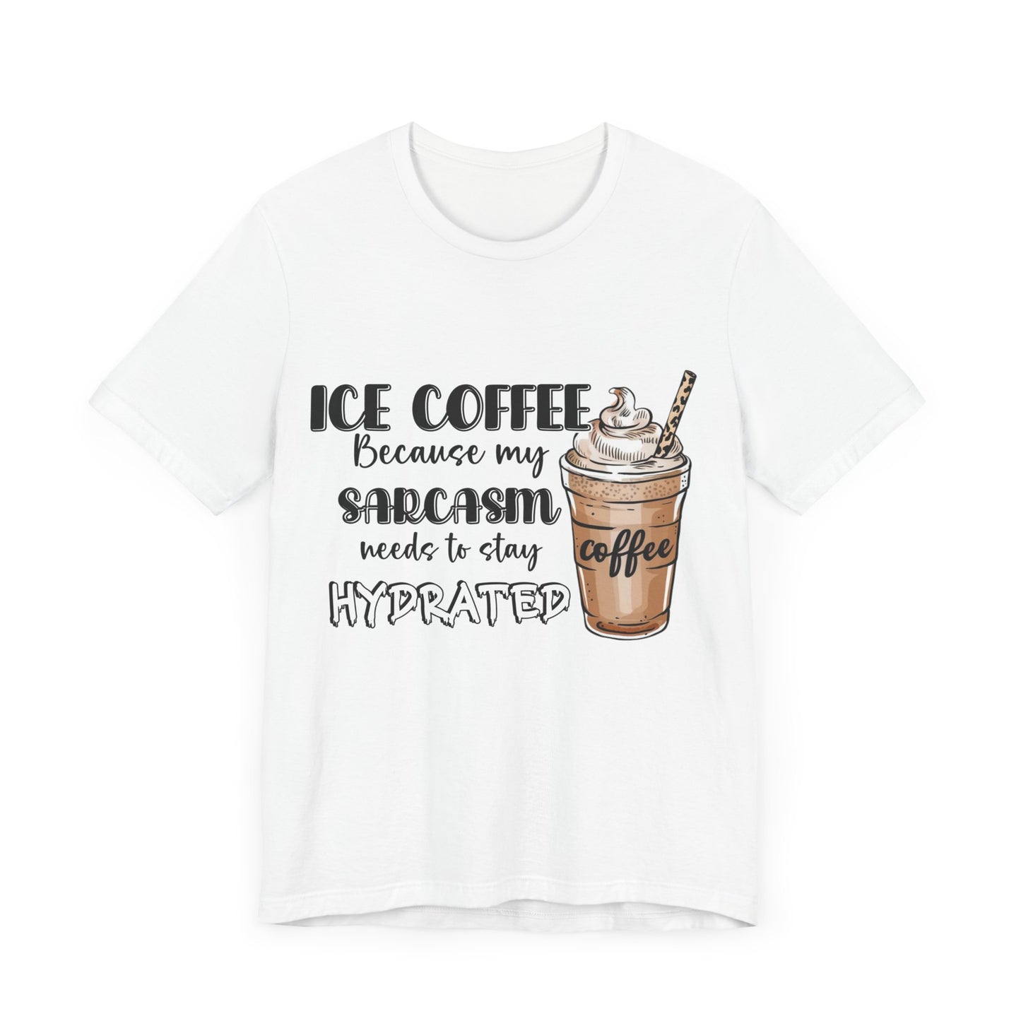 Humorous Ice Coffee T-Shirt - Perfect for Coffee Lovers