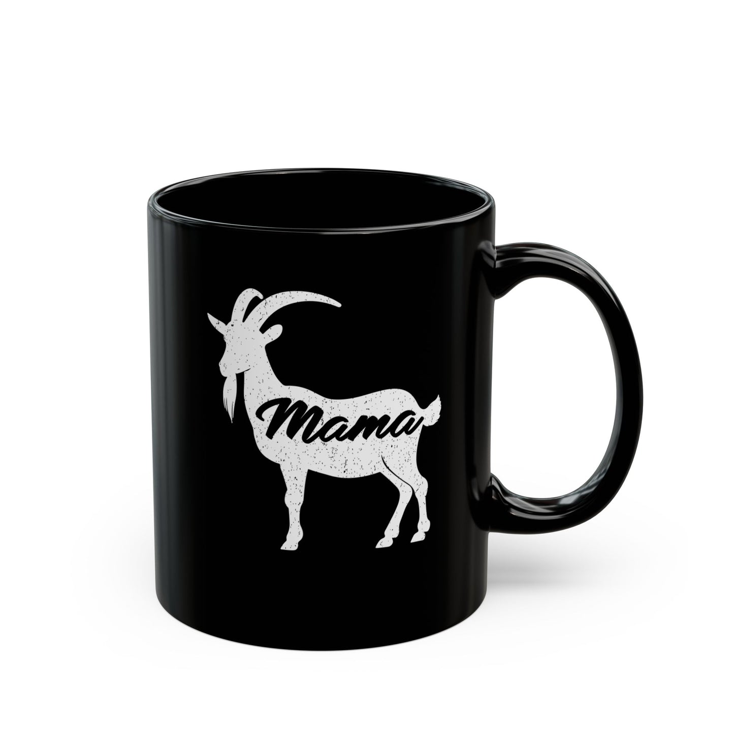 Funny Goat Mama Black Mug - Perfect Gift for Mothers and Animal Lovers