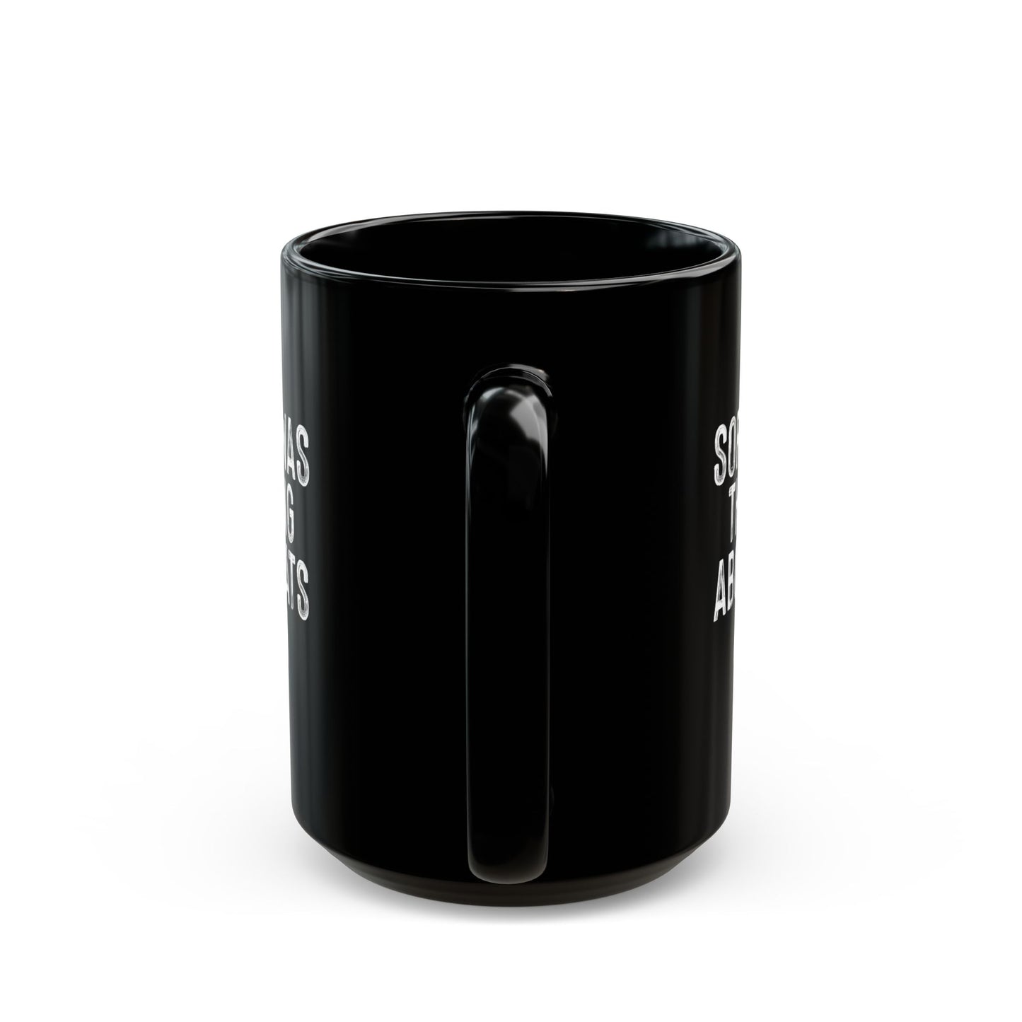 Cat Lovers Black Coffee Mug - Sorry I Was Thinking About Cats Again