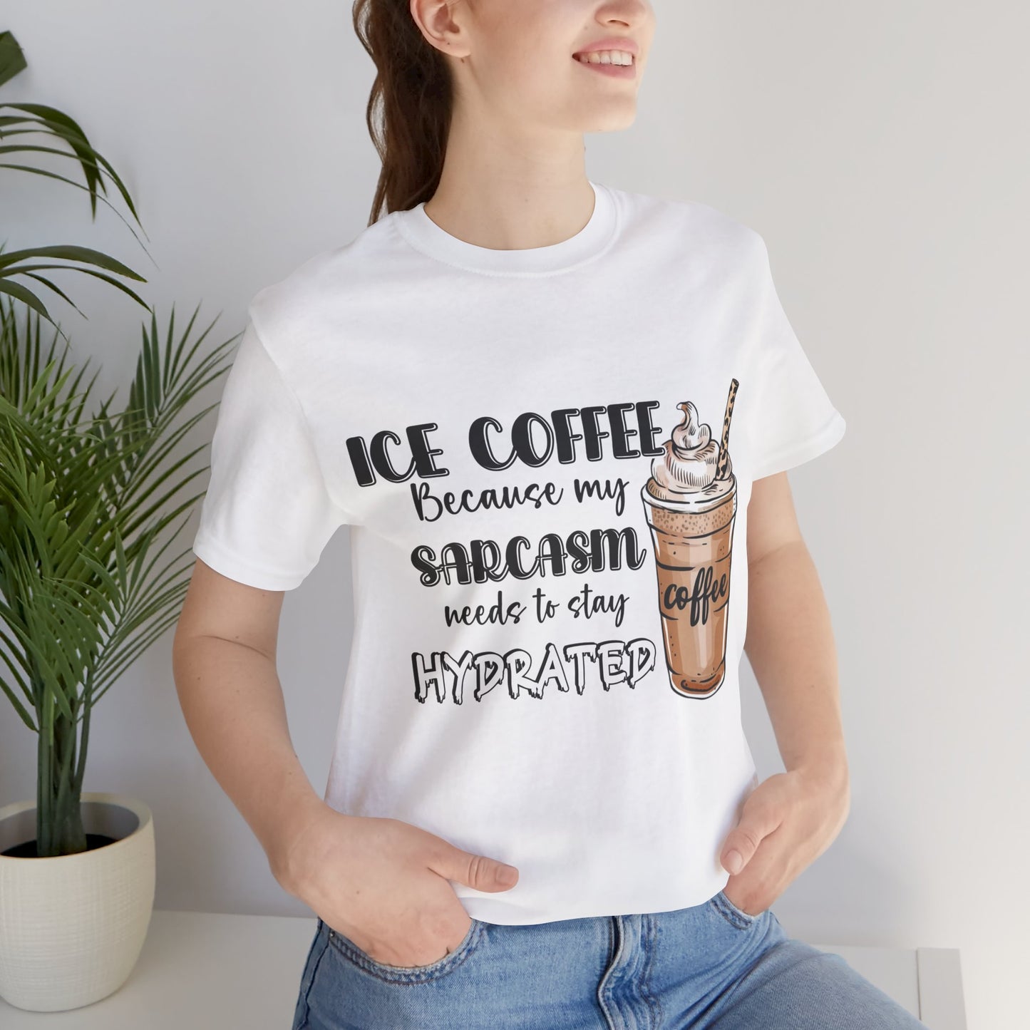 Humorous Ice Coffee T-Shirt - Perfect for Coffee Lovers