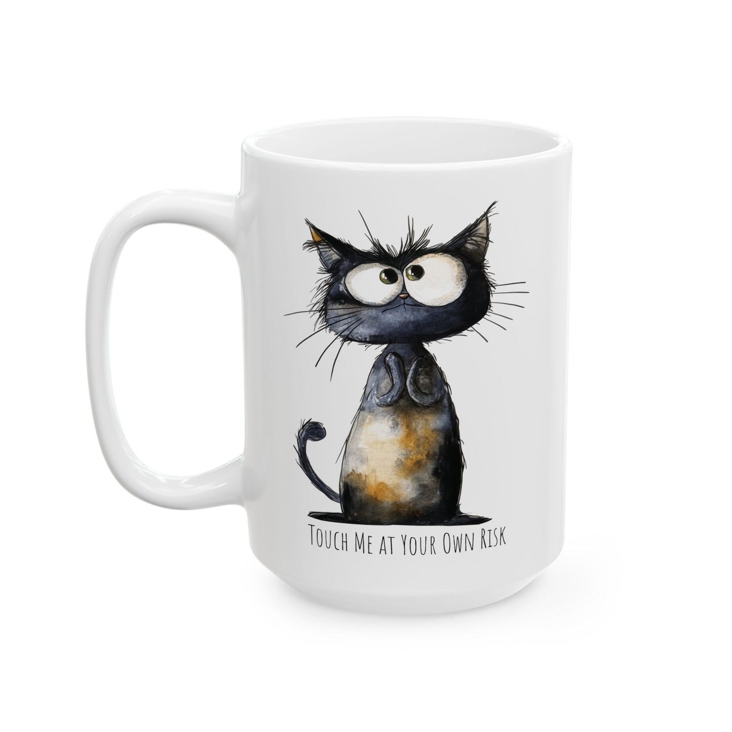 Ceramic Mug - Grumpy Cat Touch Me at Your Own Risk (11oz, 15oz)