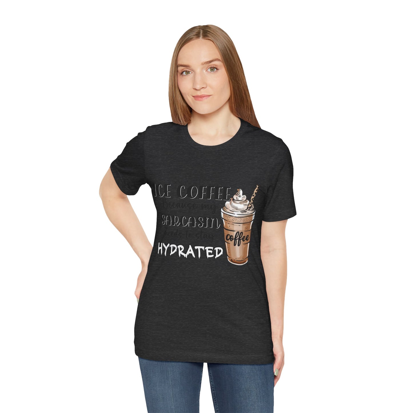 Humorous Ice Coffee T-Shirt - Perfect for Coffee Lovers