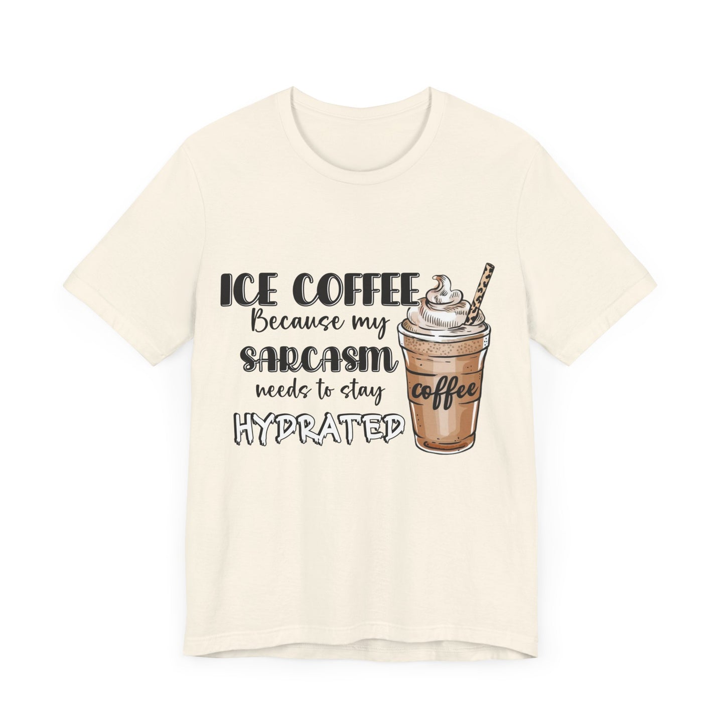 Humorous Ice Coffee T-Shirt - Perfect for Coffee Lovers