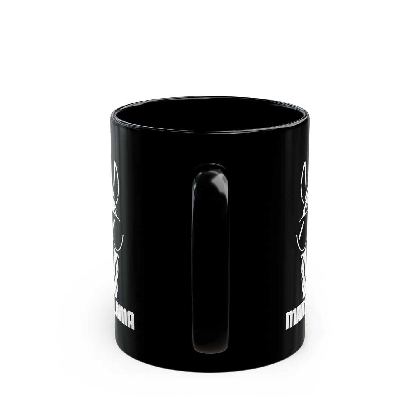 Cool Mama Llama Coffee Mug - Black Ceramic - 11oz & 15oz