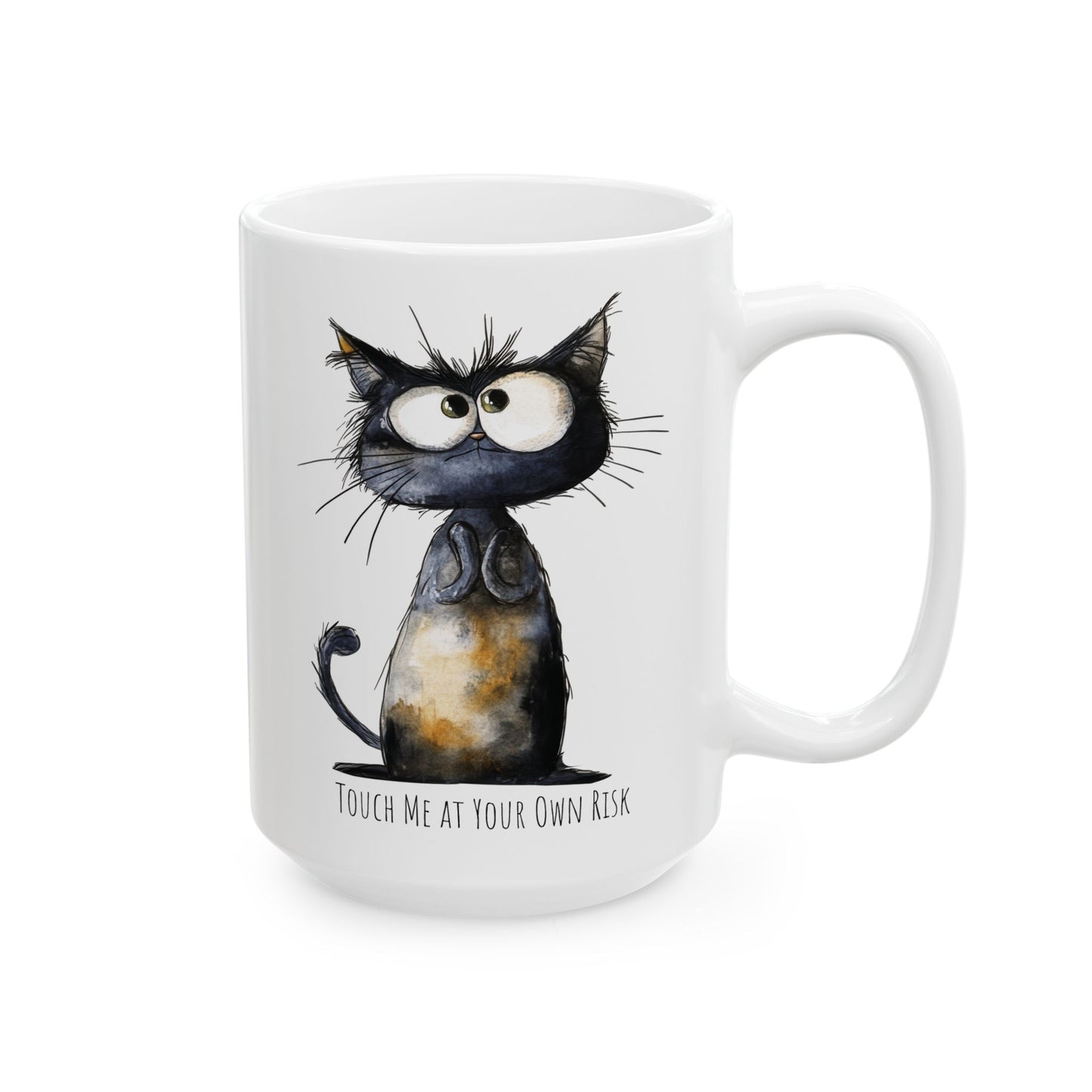 Ceramic Mug - Grumpy Cat Touch Me at Your Own Risk (11oz, 15oz)