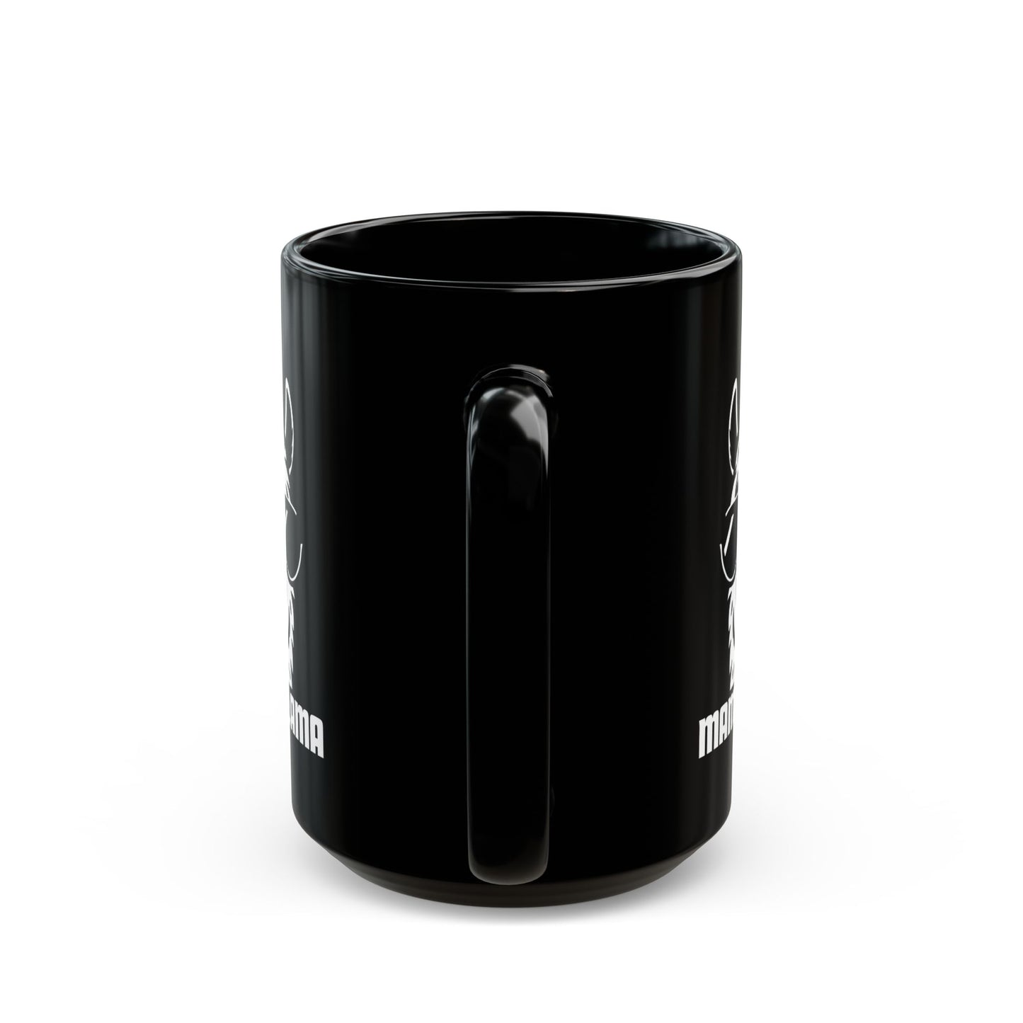 Cool Mama Llama Coffee Mug - Black Ceramic - 11oz & 15oz