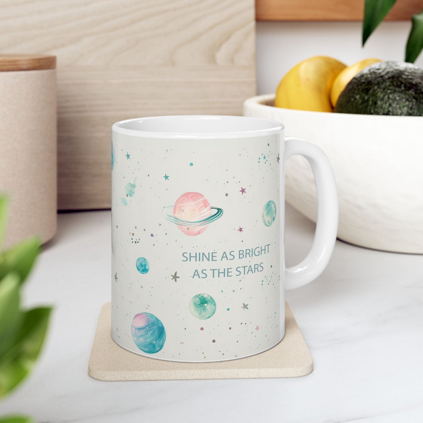 Capricorn Cosmic Planet Ceramic Mug - 11oz & 15oz Zodiac Birthday