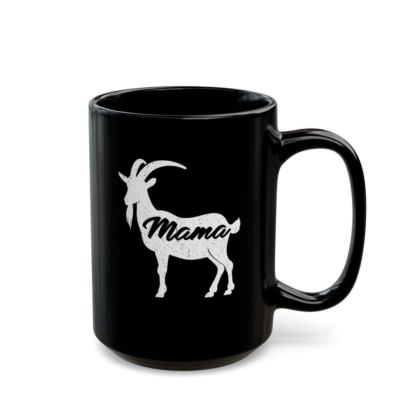 Funny Goat Mama Black Mug - Perfect Gift for Mothers and Animal Lovers