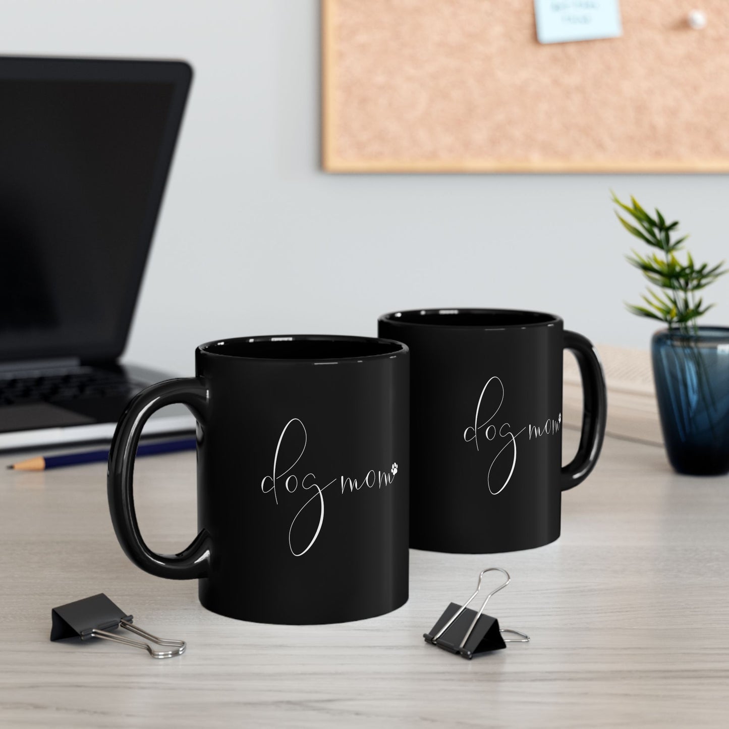 Dog Mom Black Mug - Perfect Gift for Pet Lovers