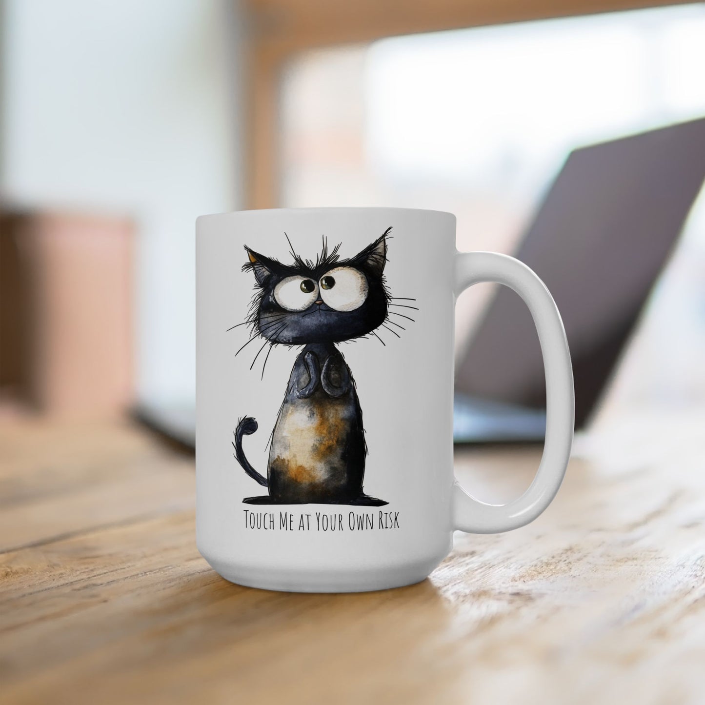 Ceramic Mug - Grumpy Cat Touch Me at Your Own Risk (11oz, 15oz)