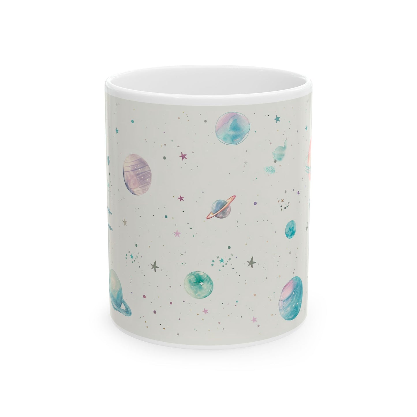 Libra Cosmic Planet Ceramic Mug - Zodiac Birthday