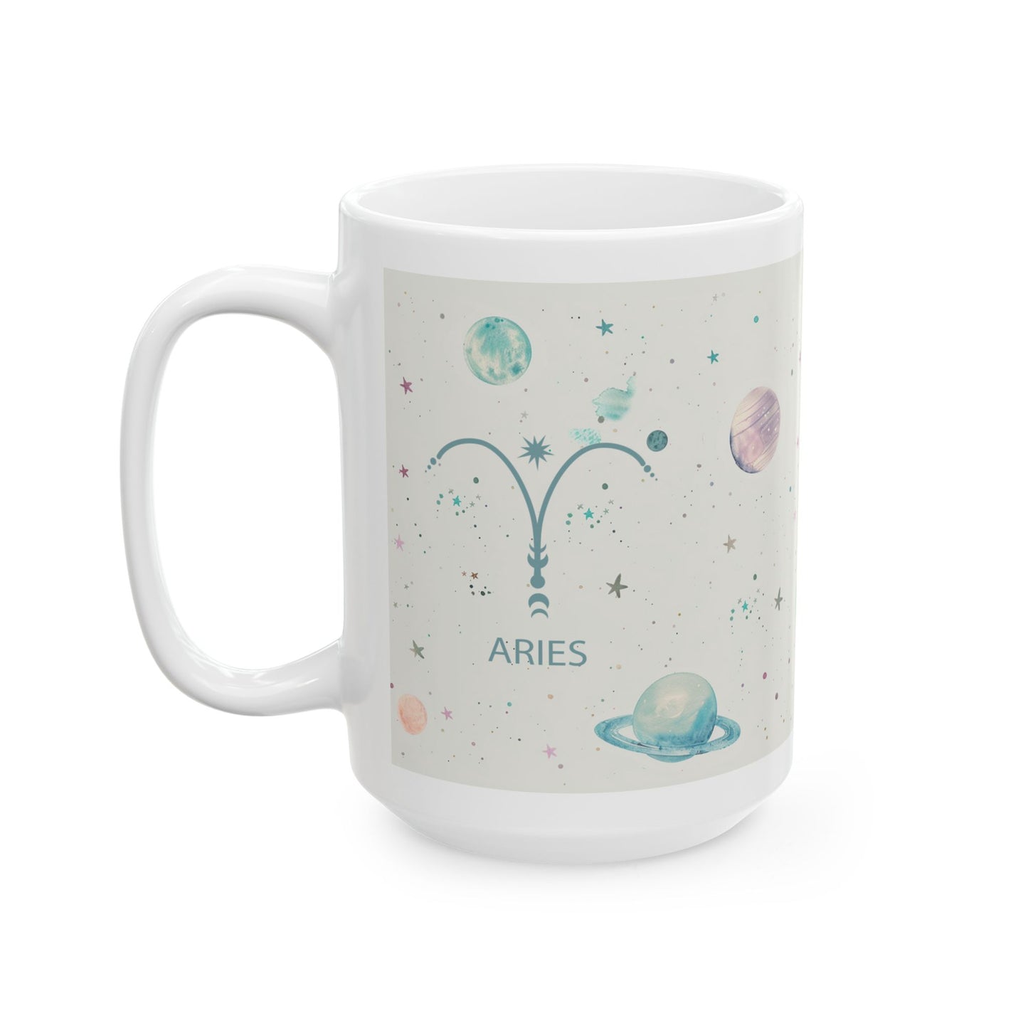 Aries Cosmic Planet Ceramic Mug - 11oz & 15oz