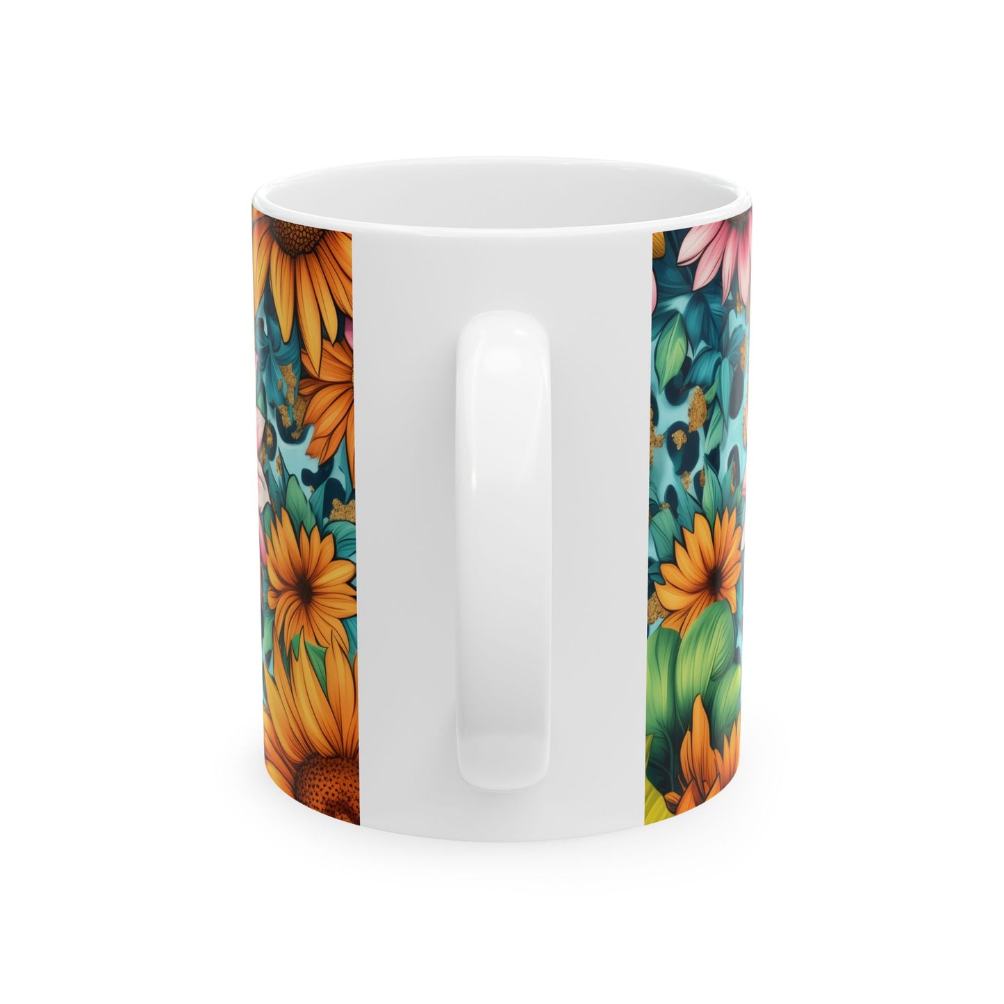 Colorful Floral Mom Ceramic Mug - Perfect Gift for Mother's Day