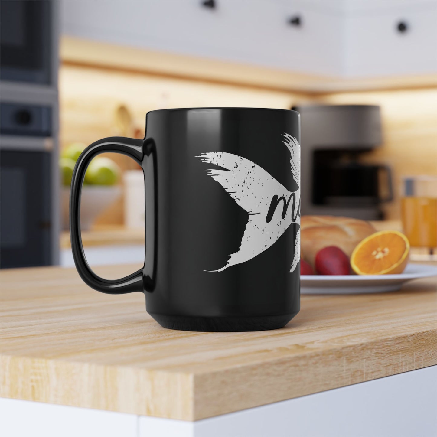 Stylish Black Mug for Fish Moms - Perfect Gift for Mother's Day & Everyday Use