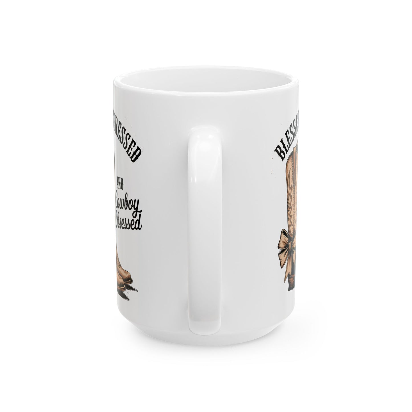 Blessed Cowboy Obsessed Ceramic Mug - 11oz & 15oz