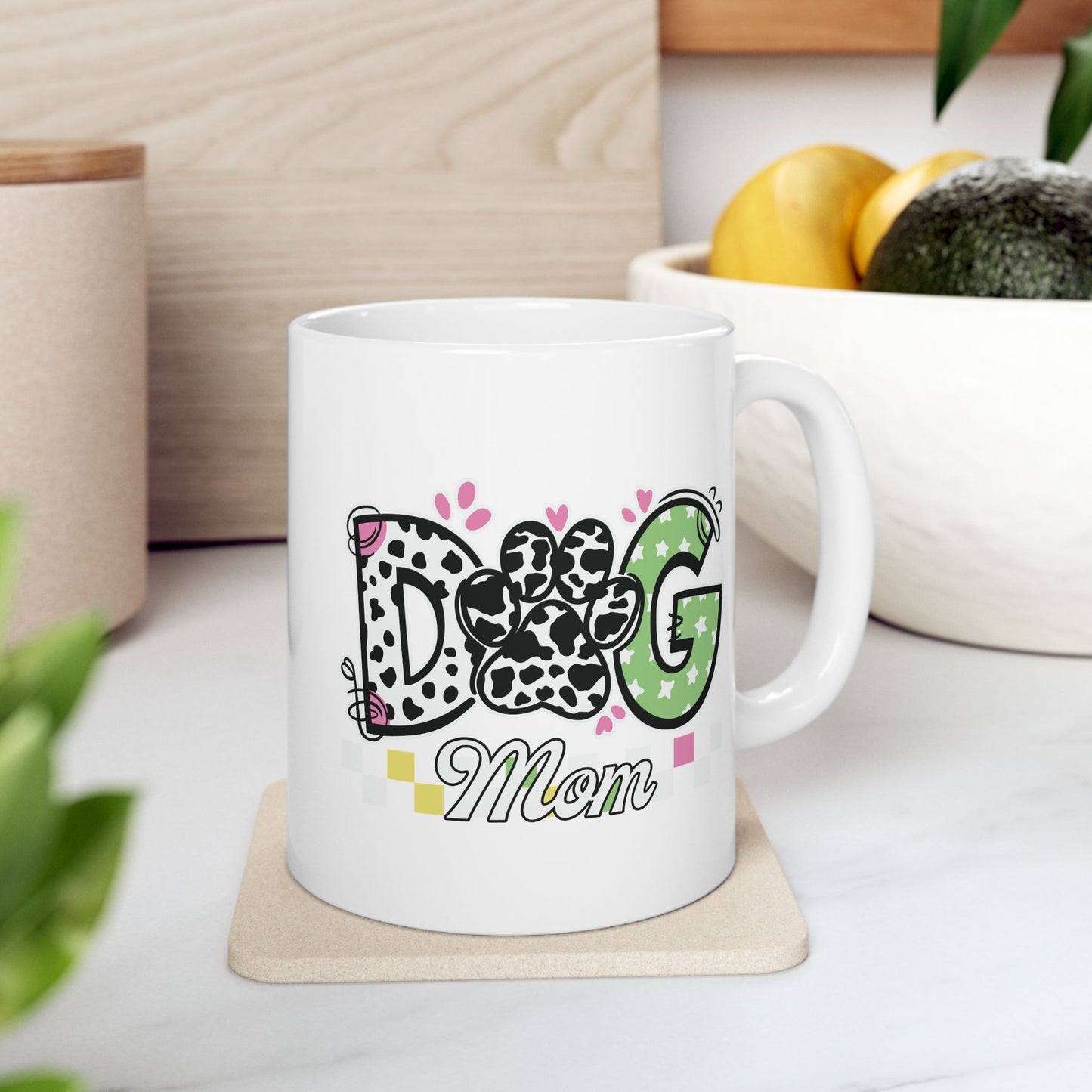 Dog Mom Ceramic Mug - Perfect Gift for Dog Lovers