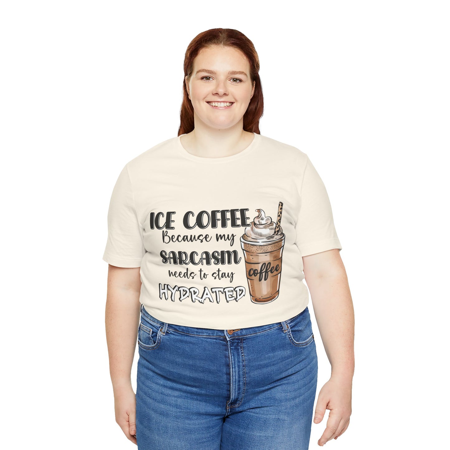 Humorous Ice Coffee T-Shirt - Perfect for Coffee Lovers