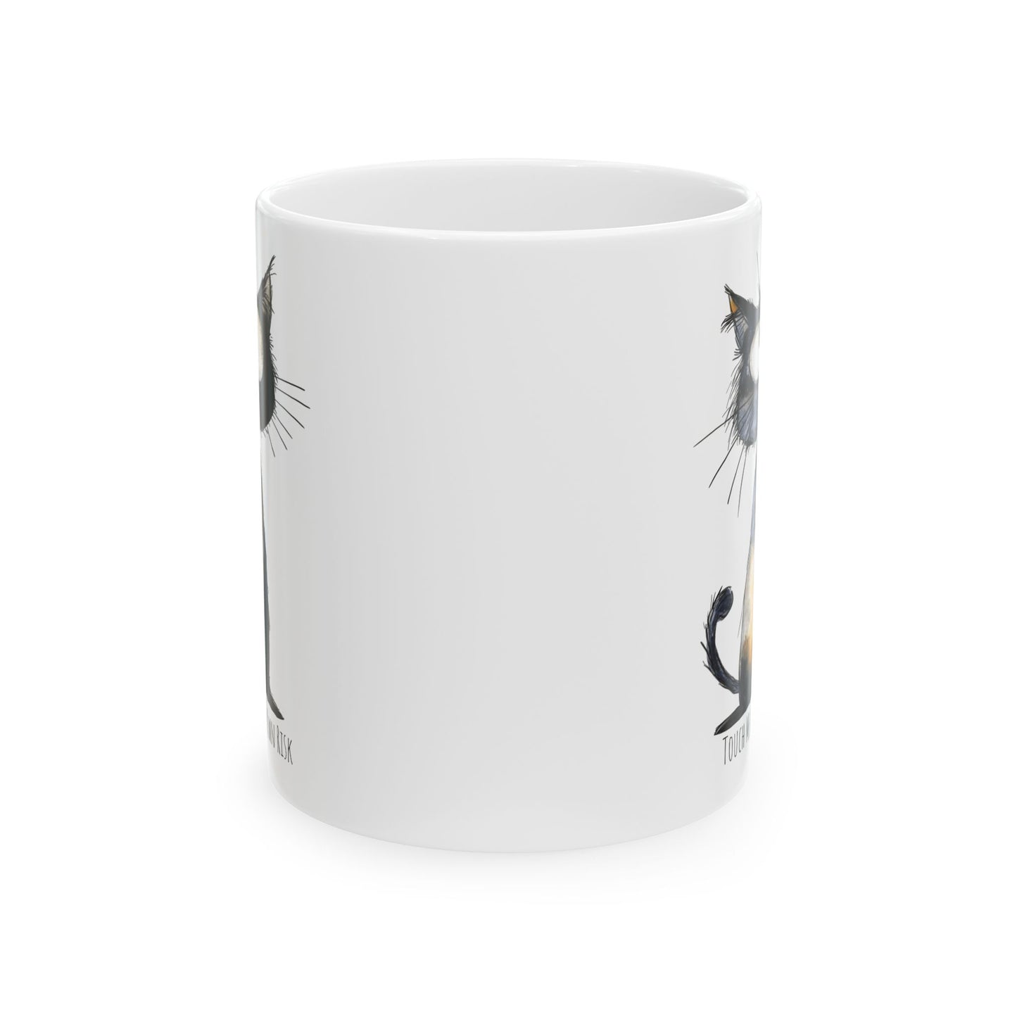 Ceramic Mug - Grumpy Cat Touch Me at Your Own Risk (11oz, 15oz)