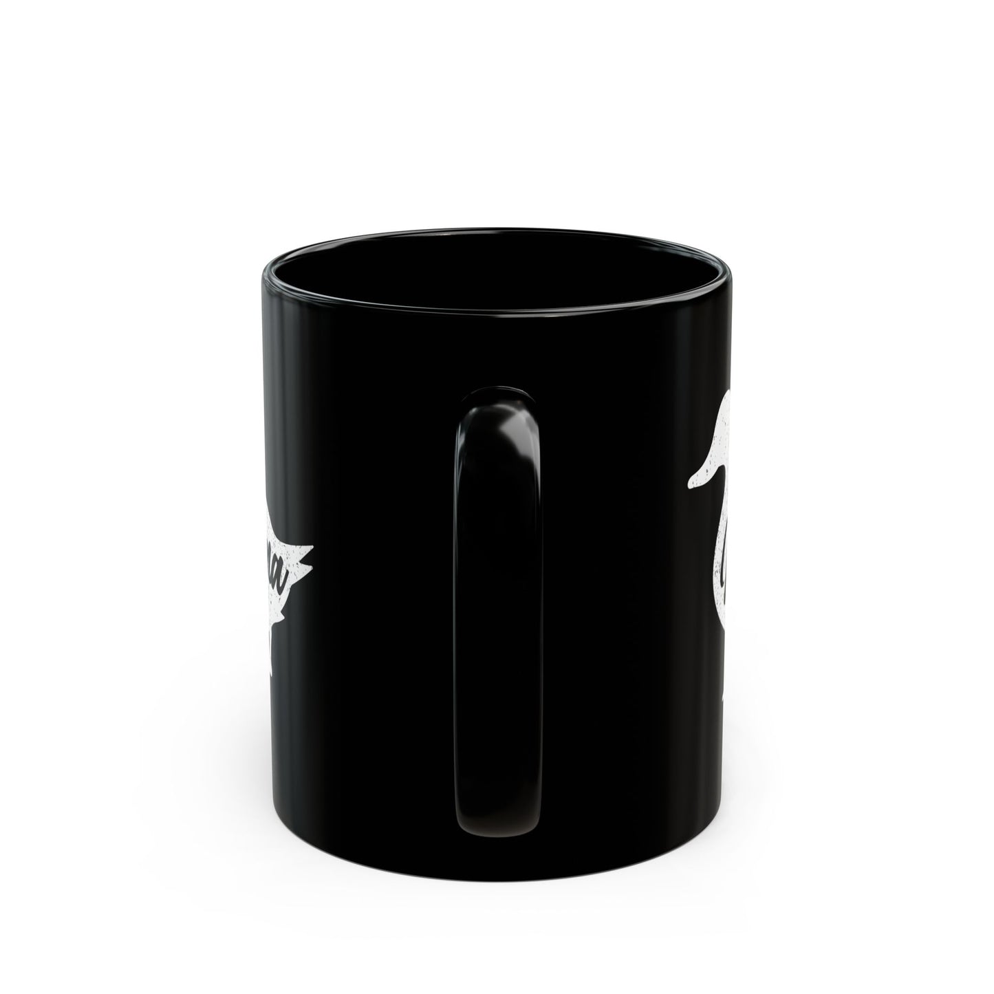 Chic Black Mug for Moms - 'Mama Duck' Design - Perfect Gift for Mother's Day & Everyday Use