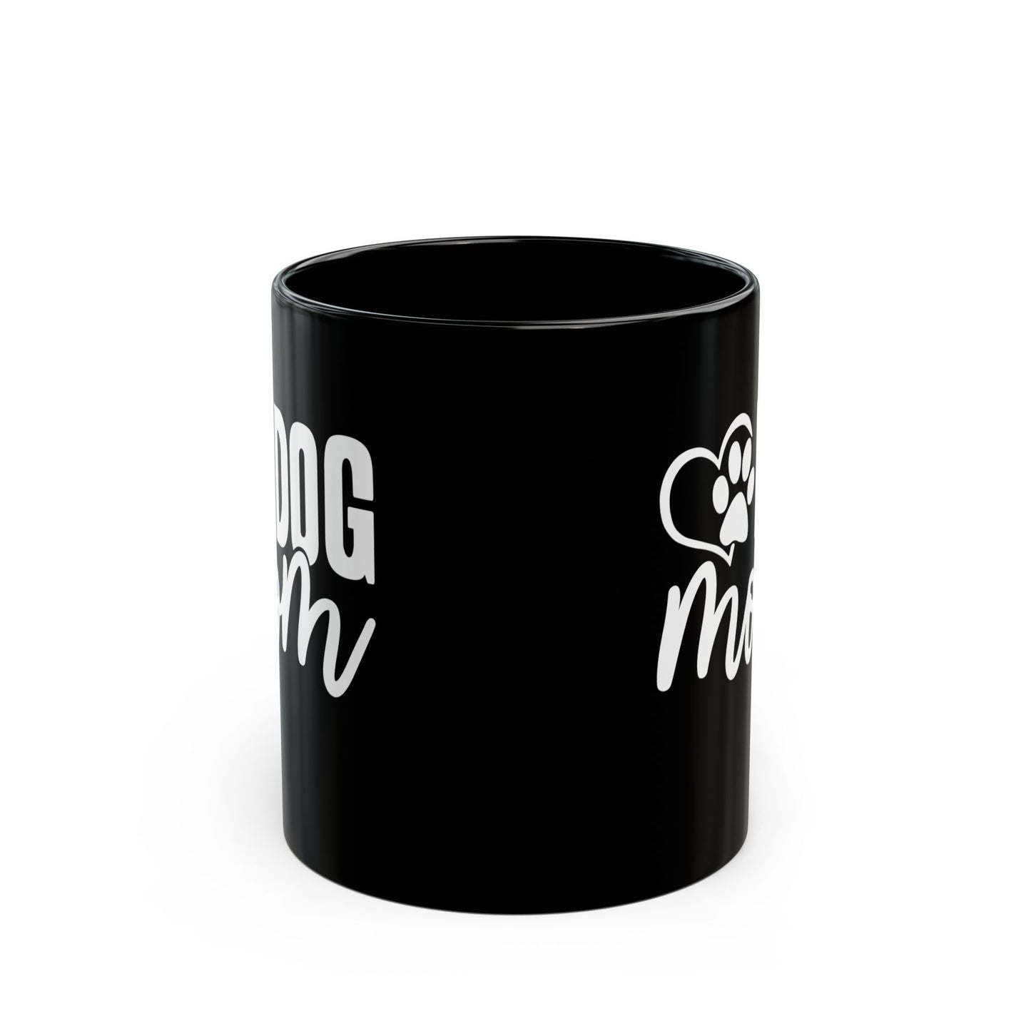 Dog Mom Black Coffee Mug - Perfect Gift for Dog Lovers