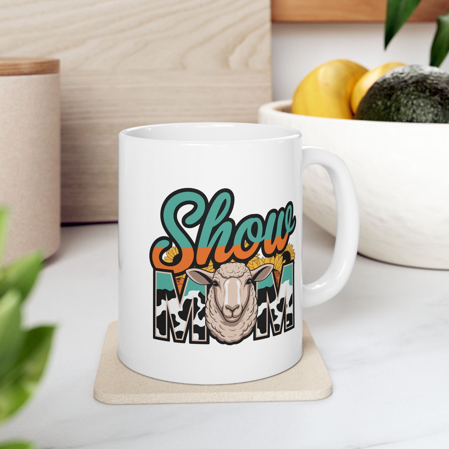 Show Mom - 11oz, 15oz Ceramic Mug - For Sheep Mama's