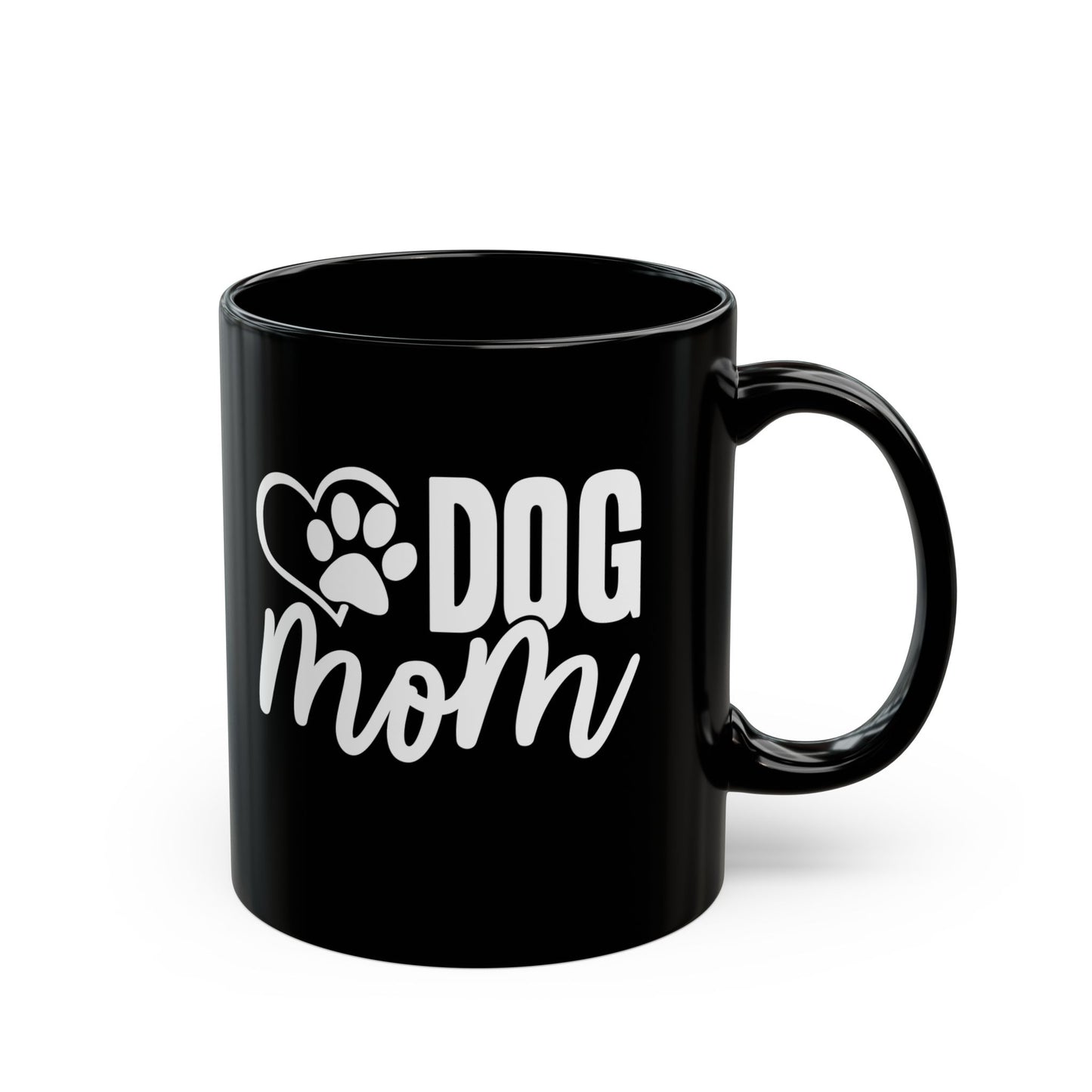 Dog Mom Black Coffee Mug - Perfect Gift for Dog Lovers